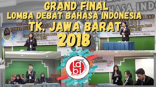 Final LDBI tingkat Provinsi Jawa Barat Tahun 2018