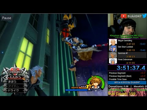Kingdom Hearts II Final Mix - LV1 Critical Mode Any% (4:06:32) - DEATHLESS