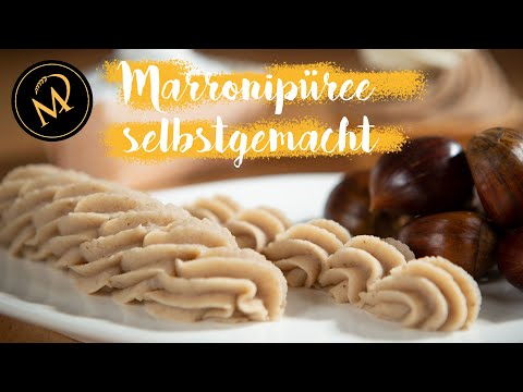 Make your own chestnut puree, 1000x better than store-bought chestnut puree (vermicelle puree)