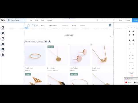 How to create a drop down menu header page wix & home page image buttons Video
