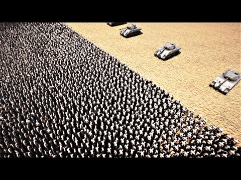 2.5 Million Zombies Vs 100 Sherman Tank | Ultimate Epic Battle Simulator 2 | UEBS2