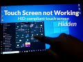 HID-compliant touch screen not working...