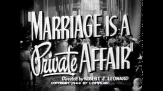 Marriage is a Private Affair - (Original Trailer).flv