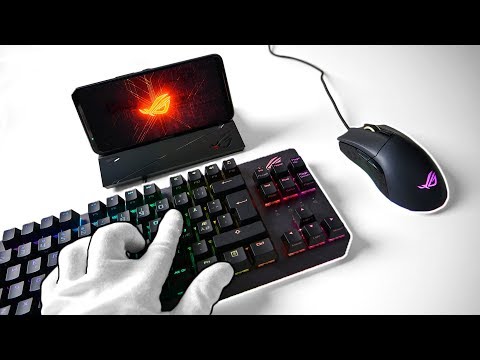 Mouse & Keyboard on SMARTPHONE... Unboxing Asus ROG Phone 2 Desktop "PC" Setup