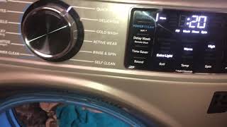 GE UltraFresh Vent washer - how to use Spin setting only, clothes washer