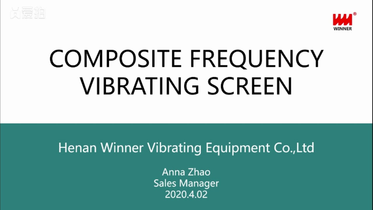 Vibrating Screen Material Sorting