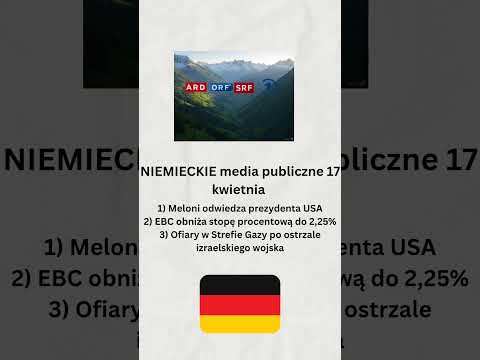 Niemieckie media publiczne 17 kwietnia