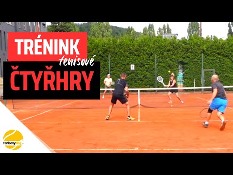 Trénink tenisové čtyřhry - debl #tenis