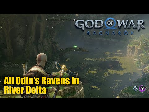 God of War Ragnarok - All Odin's Ravens in River Delta Vanaheim