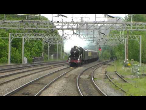 5043 Earl of Mount Edgcumbe, 1Z43 passing Rugeley Trent Valley (23rd May 2015)