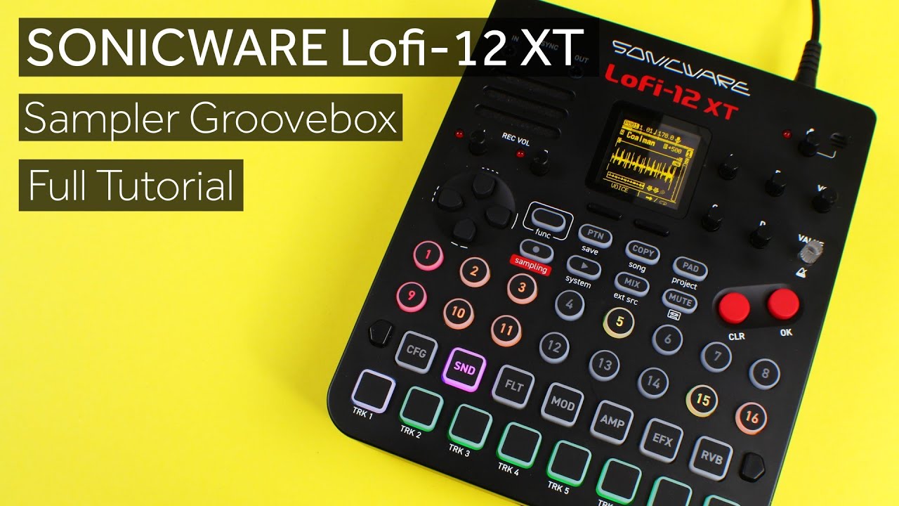 Sonicware Lofi-12 XT Full Tutorial - Portable Sampler Groovebox