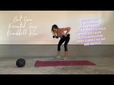 Bent Over Pronated Grip Dumbbell Row