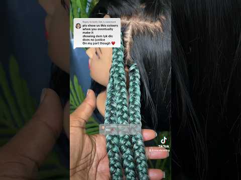 How to mix hair braiding colors  #diy #shortsvideo #shorts #viral #goviral