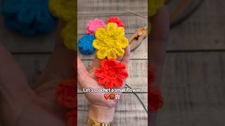 Crochet small flower pattern #freecrochetpattern #crochettutorial #crochetflower #yarncraft #diy