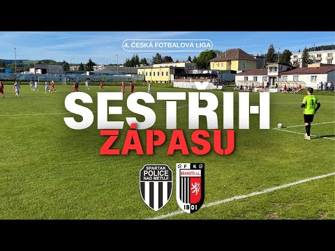 Spartak Police nad Metují - FK Brandýs nad Labem (sestřih)