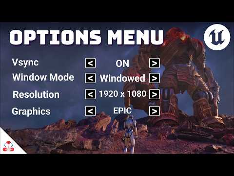 How to make an OPTIONS MENU in Unreal Engine 5 - UI Tutorial