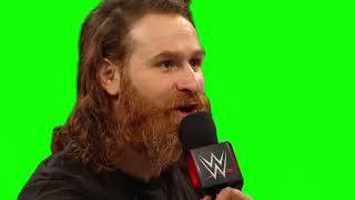 Sami Zayn "you created that monster" green screen