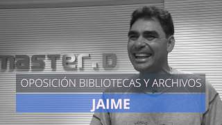 Jaime está opositando para bibliotecas y archivos Jaime está opositando para bibliotecas y archivos