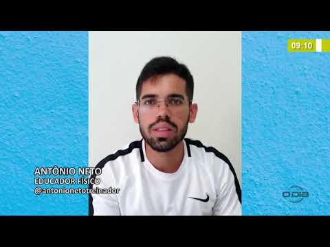 BOM DIA NEWS  27 03 20  Educador fiÌsico daÌ dicas de treinos para fazer em casa