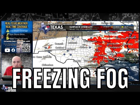 Texas Warming Up… Except for Tonight’s Freezing Fog Risk