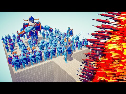 100x ICE ARMY 🥶 VS 👹 EVERY GOD / Totally Accurate Battle Simulator ( TABS )