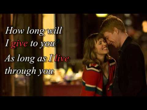 How long will I love you (+ lyrics)   "About time" movie soundtrack