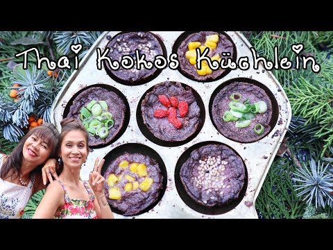 KANOM KROK  Thai Kokos Pfannkuchen | Mit Originalform und Ohne | ขนมครก  Vegan & Yummy