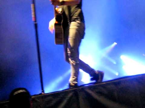 Martin from Boys Like Girls taking my camera during 