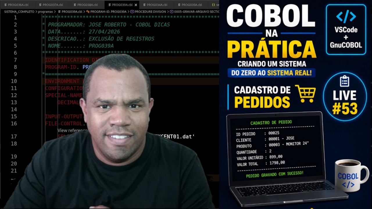 Última live COBOL Dicas