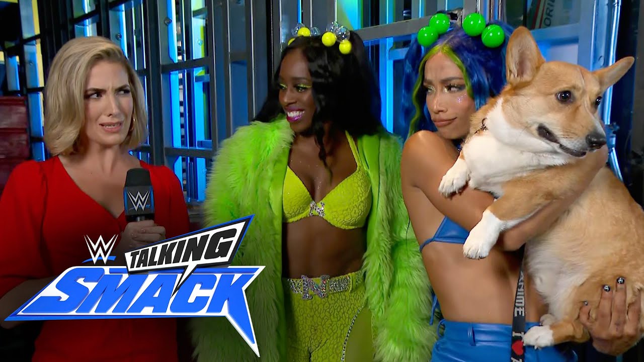Ricochet, Sasha Banks & Naomi & The Usos celebrate a successful night: Talking Smack, March 5, 2022