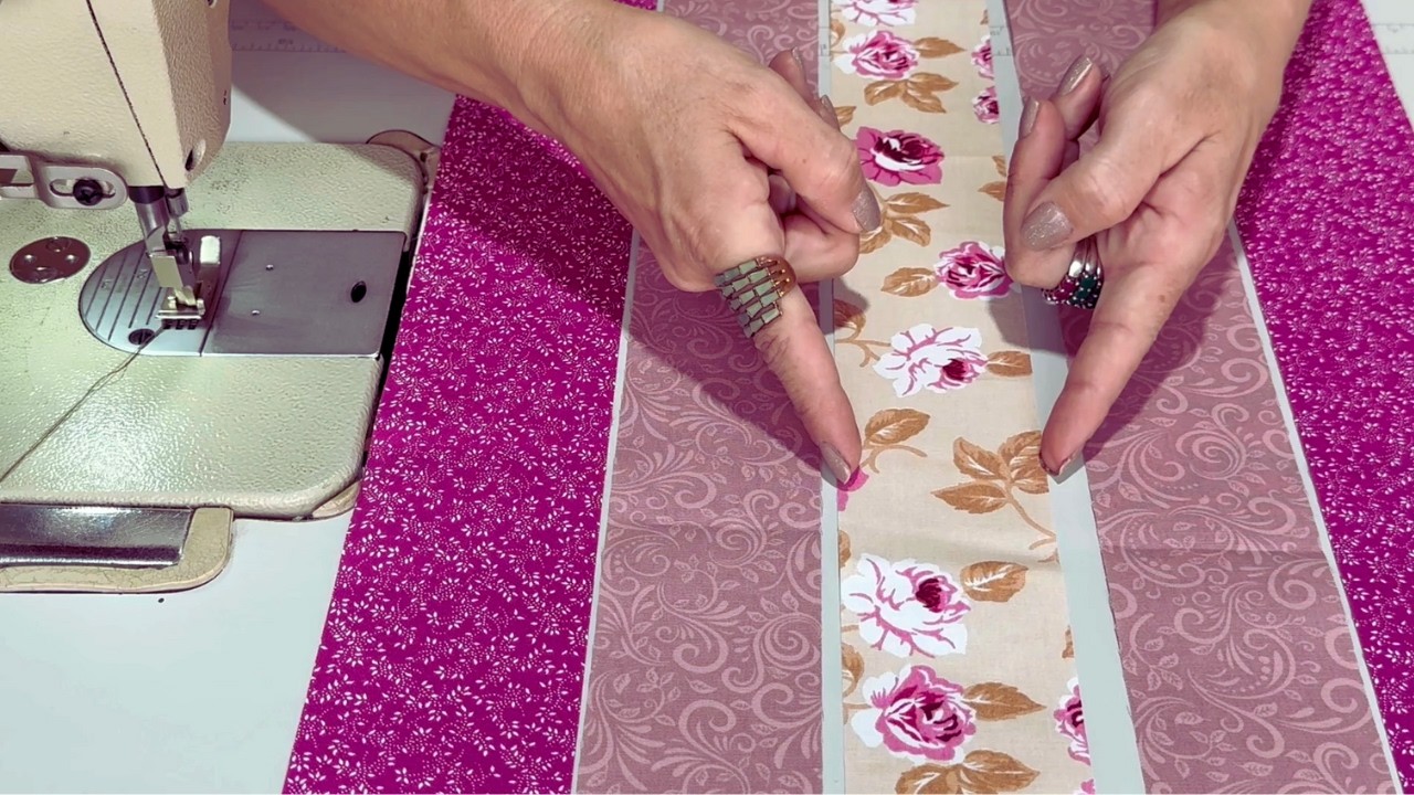 Just Fabric Strips 🤩 Quick and EASY PATCHWORK to Sew