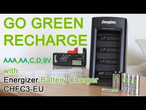 Unboxing and Review Energizer Battery Charger CHFC3-EU and TAKIT Battery Tester