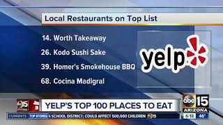 Arizona restaurants make Yelp's Top 100 Places to Eat in 2019 list