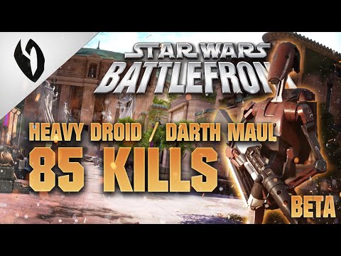 Star Wars Battlefront 2 Beta: 85 Kills w/Heavy Droid & Darth Maul