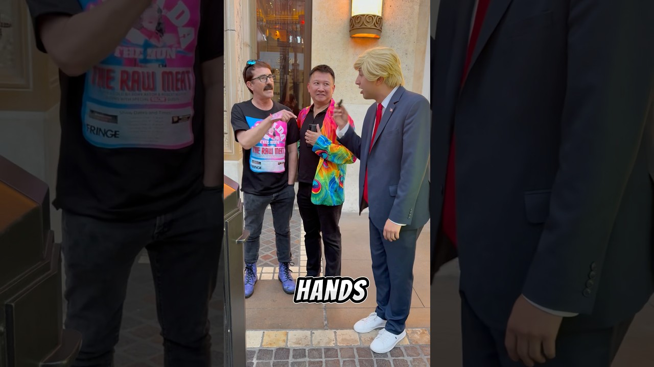 Gay Men Get Very Angry At Trump Impersonator
