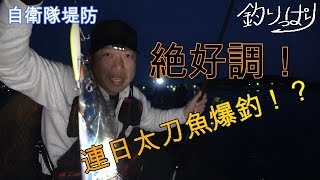 館山の自衛隊堤防！タチウオ絶好調だぜぃ！？　4/19～20【釣りっぱり】