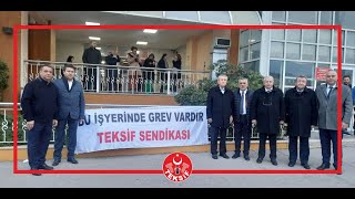 Teksif Sendikası’nın Bursa Pilot şubesine bağlı Almaxtex’de 4500 kişilik Grev ba