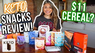 ARE KETO SNACKS JUST A WASTE OF MONEY?! Honest Review & Taste Tests (cereal, cookies, Ice cream)