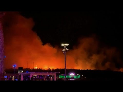 Brand auf kroatischer Insel Pag