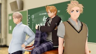 [MMD] Hetalia Gakuen - Hey Mama (Dance Battle/Yaoi) ||Story 2||