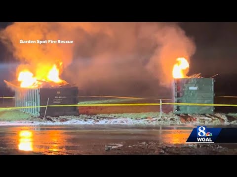 Lithium-ion batteries still burning days after start of fire in Lancaster County