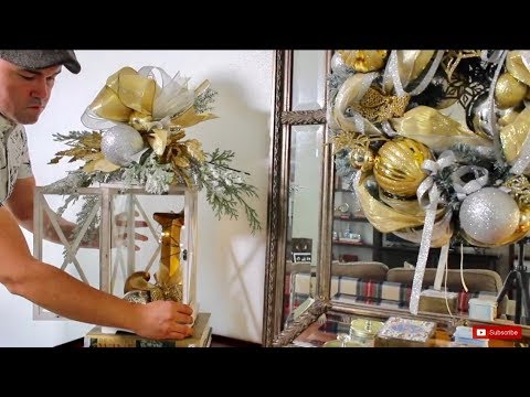 Decorating A Lantern For Christmas With A GLAM Funky...