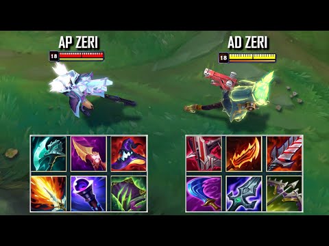 AP ZERI vs AD ZERI FULL BUILD FIGHTS & Best Moments!