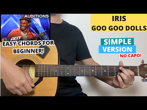 Iris - Goo Goo Dolls (Guitar Tutorial) Easy Chords For Beginner! No Capo!