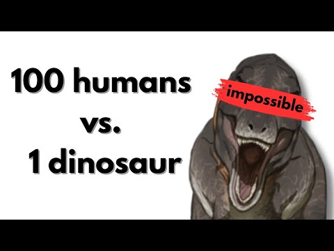Can 100 Humans Beat 1 Dinosaur In A Fight?