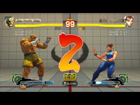 AFG (Sagat) vs TAKAHOKO (Chun-Li) - SSF4 Arcade Edition Xbox Live Ranked Match