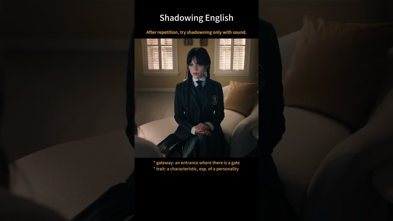 [Shadowing English] No one is trying to trap you. #wednesday S1E2-011