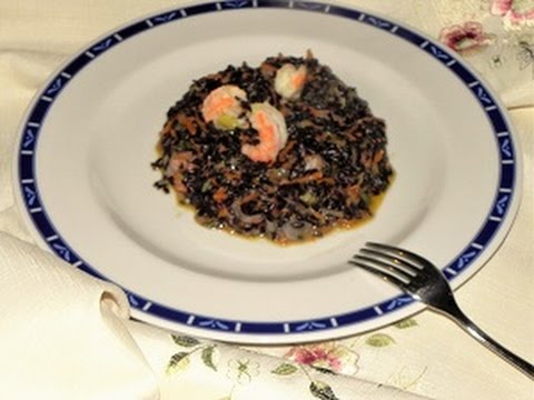 Risotto venere con gamberetti