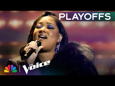 YOSHIHANAA Delivers Powerful Version of "And I Am Telling You I'm Not Going" | Voice Playoffs | NBC