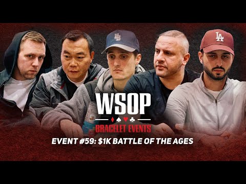 2025 WSOP $1,000 Battle of Ages Highlights! $335,390 to the Champion!